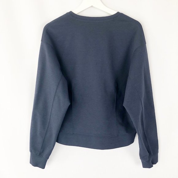 Kit and Ace Cashmere Stretch V-Neck Long Sleeve Sweater Oversized Sweatshirt 10 - Picture 7 of 9